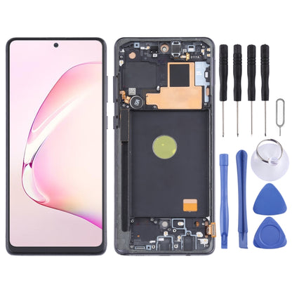 Écran LCD en matériau TFT et numériseur complet avec cadre pour Samsung Galaxy Note10 Lite SM-N770, ne prenant pas en charge l'identification par empreinte digitale