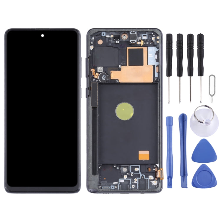 Écran LCD en matériau TFT et numériseur complet avec cadre pour Samsung Galaxy Note10 Lite SM-N770, ne prenant pas en charge l'identification par empreinte digitale