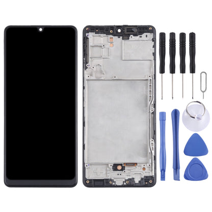 Écran LCD en matériau TFT et numériseur complet avec cadre pour Samsung Galaxy A42 5G SM-A426, ne prenant pas en charge l'identification par empreinte digitale