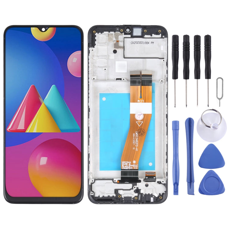 Écran LCD matériel TFT et assemblage complet de numériseur avec cadre pour Samsung Galaxy M02s