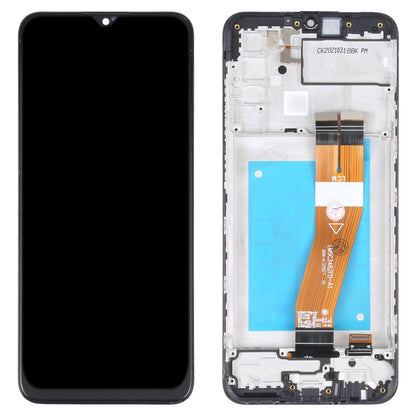 Écran LCD matériel TFT et assemblage complet de numériseur avec cadre pour Samsung Galaxy M02s