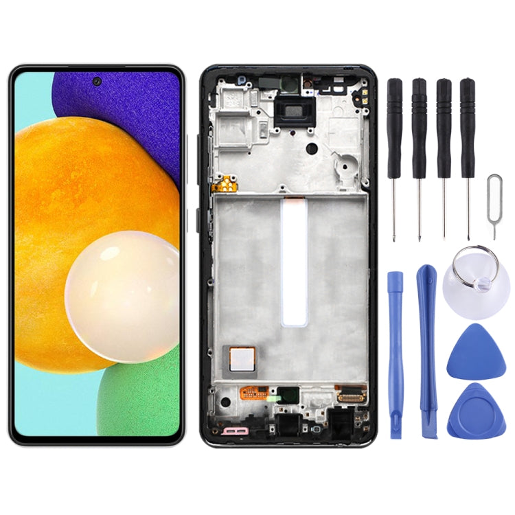 Écran LCD d'origine et numériseur complet avec cadre pour Samsung Galaxy A52 SM-A526 (version 5G)