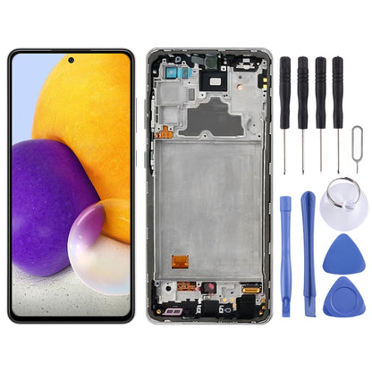 Écran LCD d'origine et numériseur complet avec cadre pour Samsung Galaxy A72 SM-A725 (version 4G)