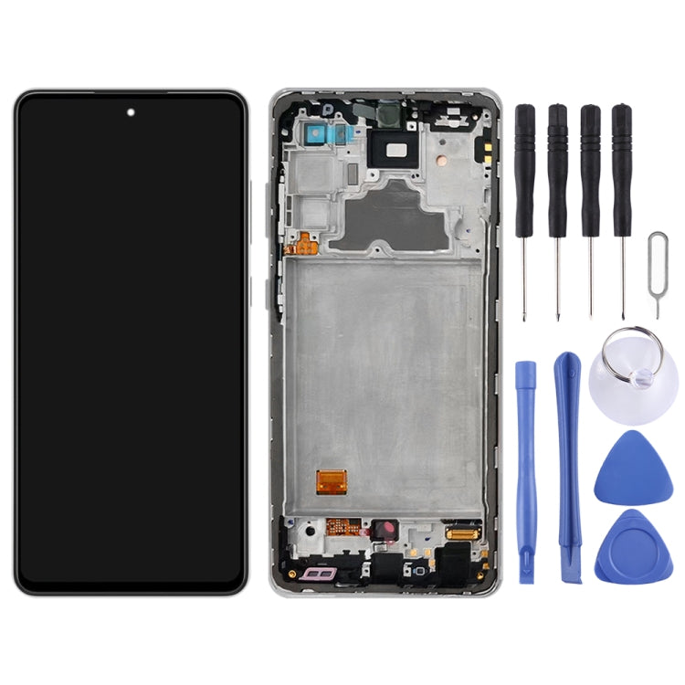 Écran LCD d'origine et numériseur complet avec cadre pour Samsung Galaxy A72 SM-A725 (version 4G)