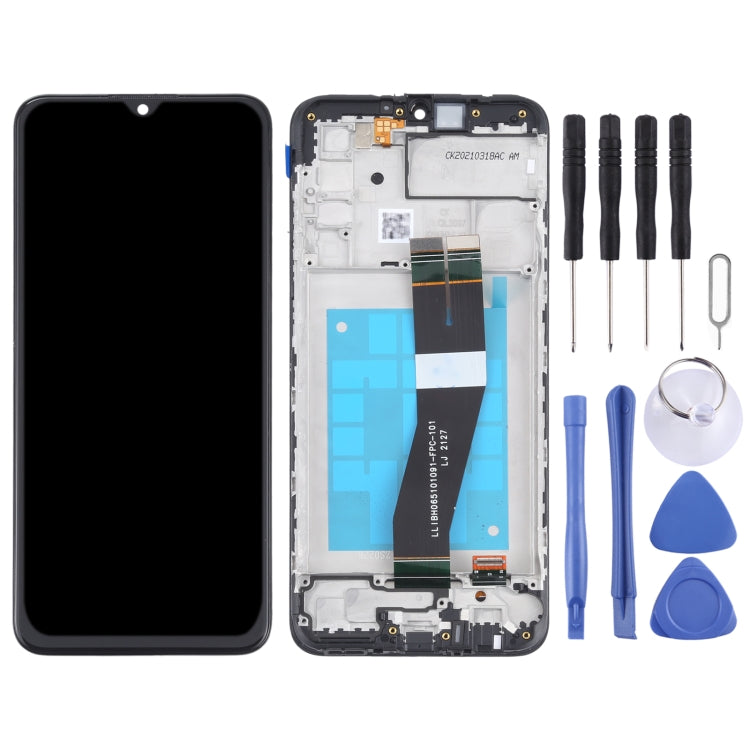 Écran LCD et numériseur complet avec cadre pour Samsung Galaxy M02s (version NL)