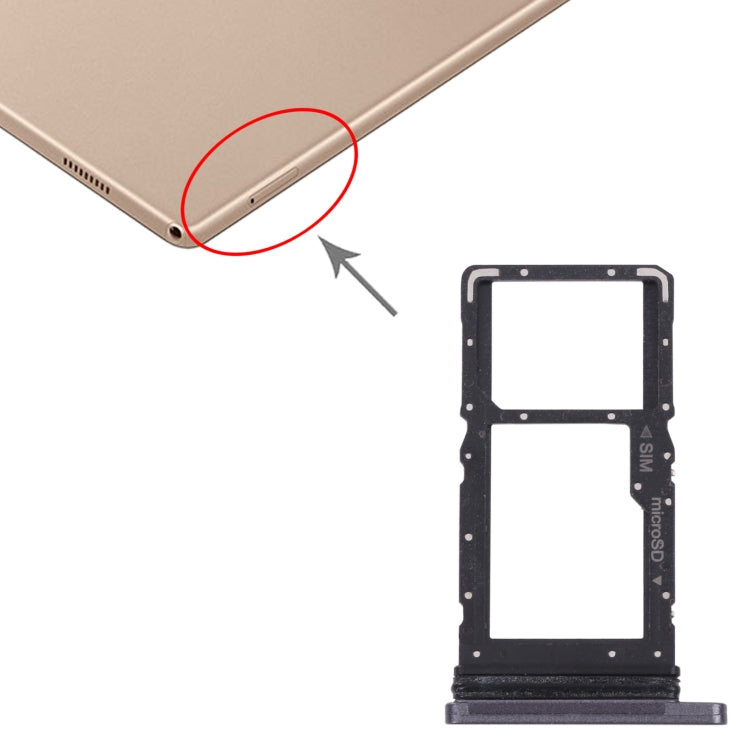 Pour Samsung Galaxy Tab A7 10.4 (2020) SM-T505 Plateau de carte SIM + Plateau de carte Micro SD