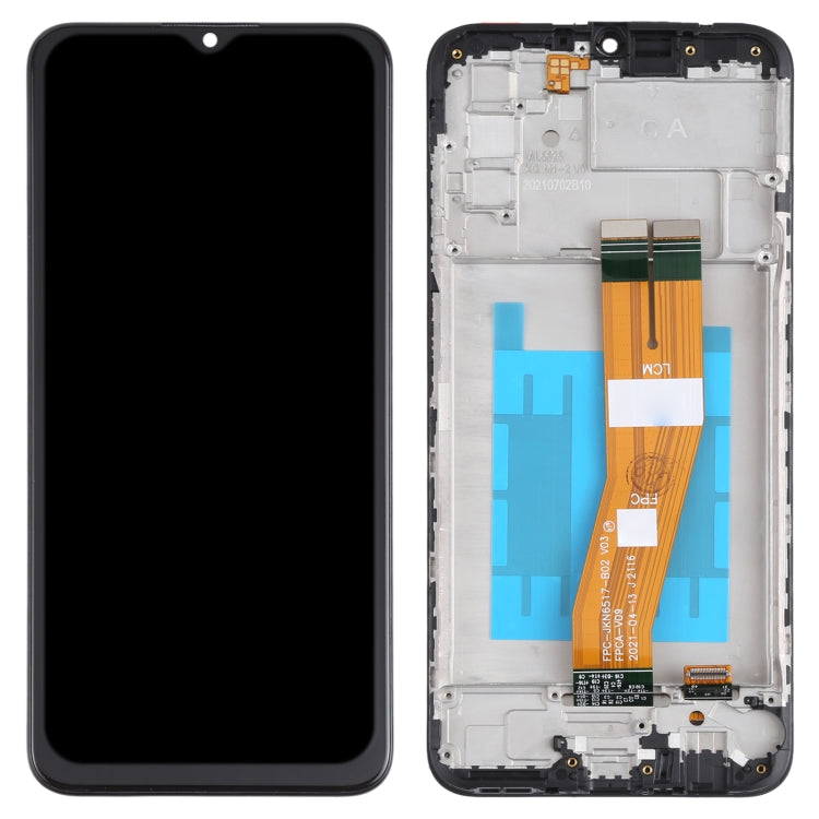 Écran LCD d'origine et numériseur complet avec cadre pour Samsung Galaxy A03s SM-A037