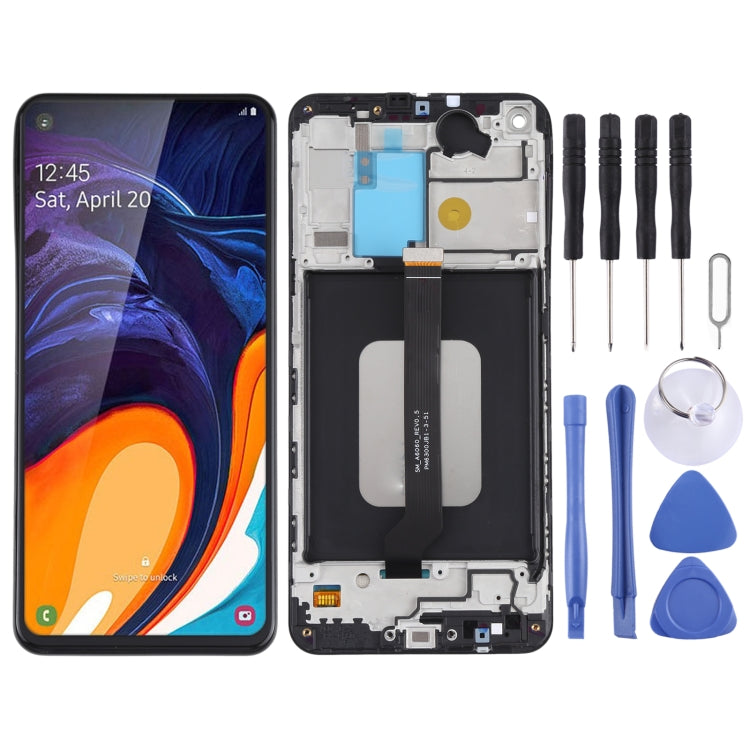 Écran LCD d'origine et numériseur complet avec cadre pour Samsung Galaxy A60 SM-A606