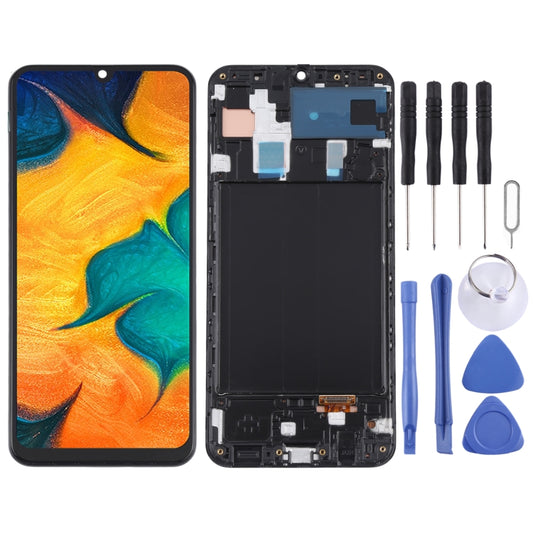 Écran LCD d'origine et numériseur complet avec cadre pour Samsung Galaxy A30 SM-A305