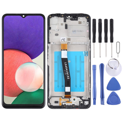 Écran LCD d'origine et numériseur complet avec cadre pour Samsung Galaxy A22 5G SM-A226