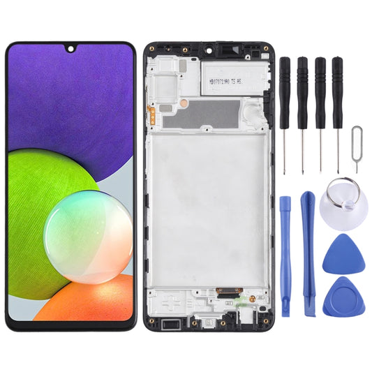 Incell Material Écran LCD et numériseur Assemblage complet avec cadre pour Samsung Galaxy A22 4G
