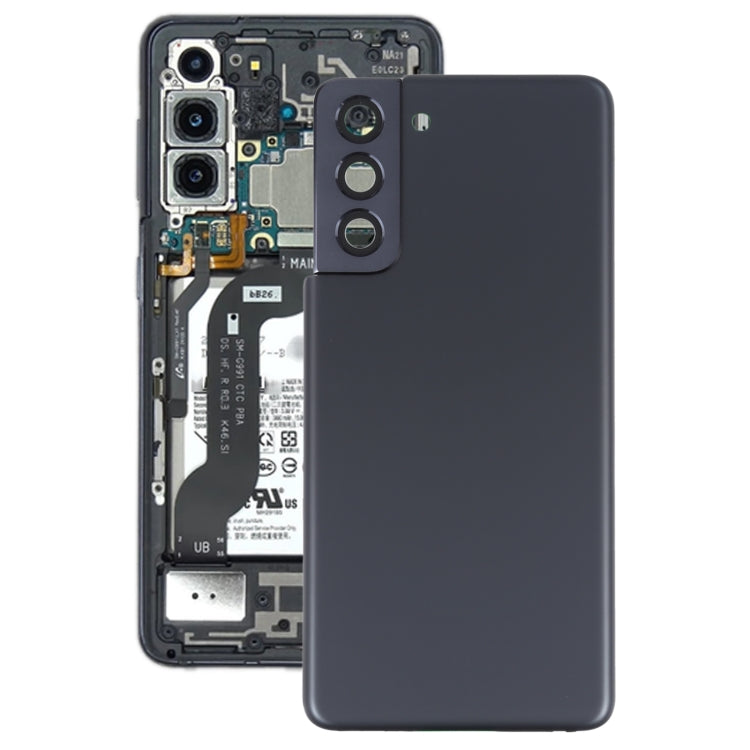 Coque arrière de batterie pour Samsung Galaxy S21 5G, avec couvercle d'objectif d'appareil photo