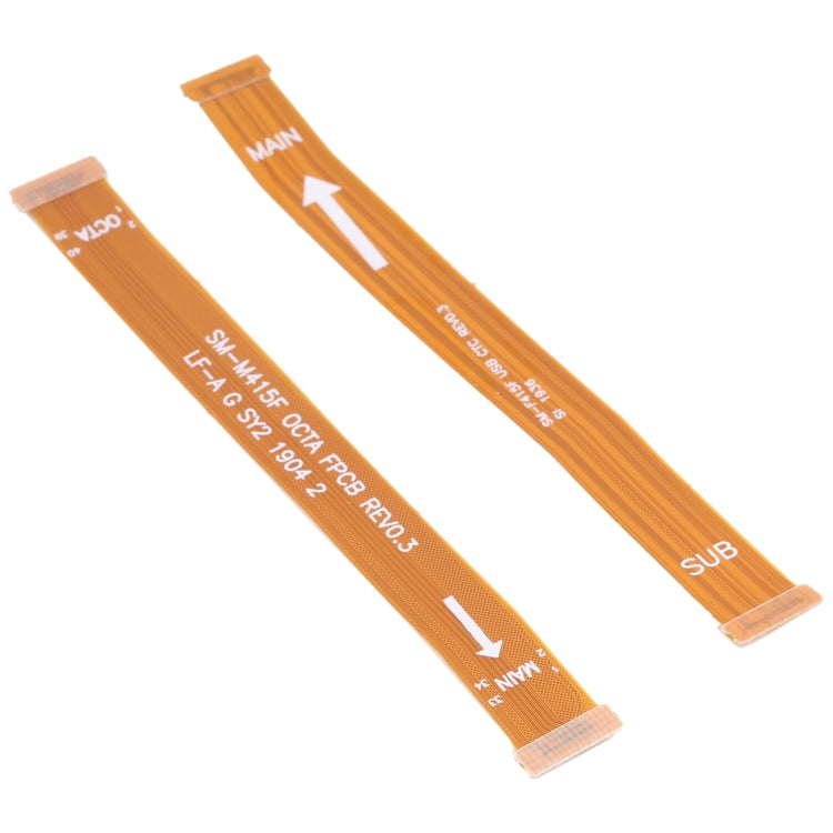 Pour Samsung Galaxy F41 SM-F415, 1 paire de câbles flexibles pour carte mère