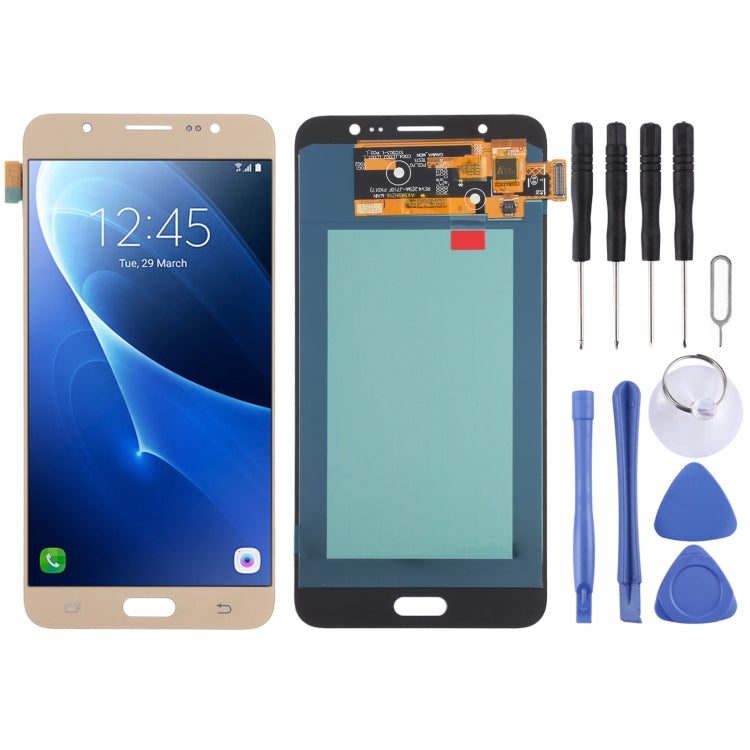 Écran LCD matériel OLED et assemblage complet de numériseur pour Samsung Galaxy J7 (2016) SM-J710