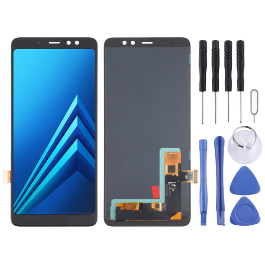 Écran LCD matériel OLED et assemblage complet de numériseur pour Samsung Galaxy A8 + (2018) SM-A730