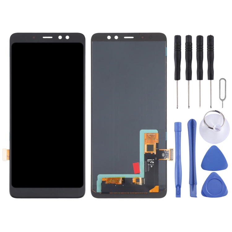 Écran LCD matériel OLED et assemblage complet de numériseur pour Samsung Galaxy A8 + (2018) SM-A730