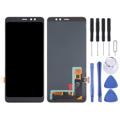 Écran LCD matériel OLED et assemblage complet de numériseur pour Samsung Galaxy A8 + (2018) SM-A730