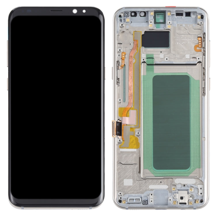 Écran LCD matériel OLED et assemblage complet de numériseur avec cadre pour Samsung Galaxy S8 + SM-G955