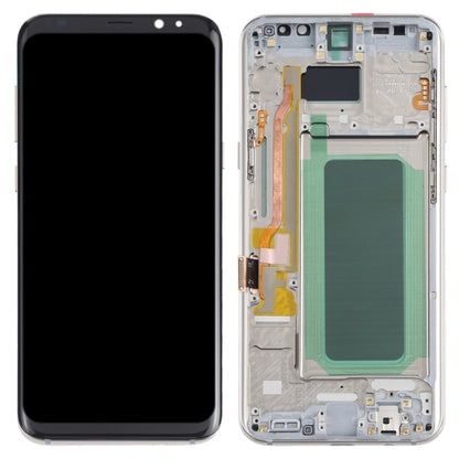 Écran LCD matériel OLED et assemblage complet de numériseur avec cadre pour Samsung Galaxy S8 + SM-G955