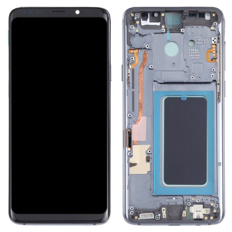 Écran LCD matériel OLED et assemblage complet de numériseur avec cadre pour Samsung Galaxy S9 + SM-G965