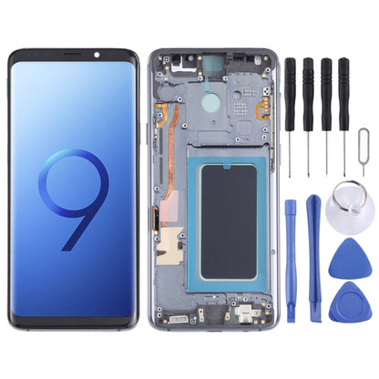 Écran LCD matériel OLED et assemblage complet de numériseur avec cadre pour Samsung Galaxy S9 + SM-G965