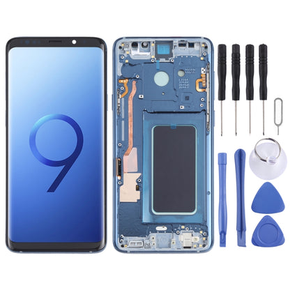 Écran LCD matériel OLED et assemblage complet de numériseur avec cadre pour Samsung Galaxy S9 + SM-G965