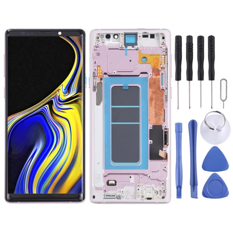 Écran LCD matériel OLED et assemblage complet de numériseur avec cadre pour Samsung Galaxy Note9 SM-N960, For Samsung Galaxy Note9 (OLED), For Samsung Galaxy Note9 (OLED Material)