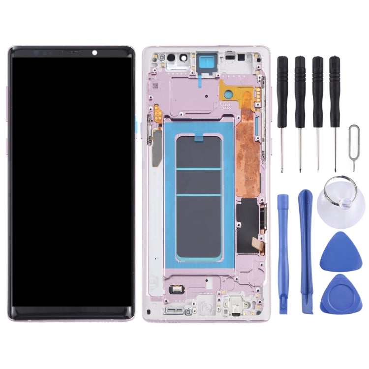 Écran LCD matériel OLED et assemblage complet de numériseur avec cadre pour Samsung Galaxy Note9 SM-N960, For Samsung Galaxy Note9 (OLED), For Samsung Galaxy Note9 (OLED Material)
