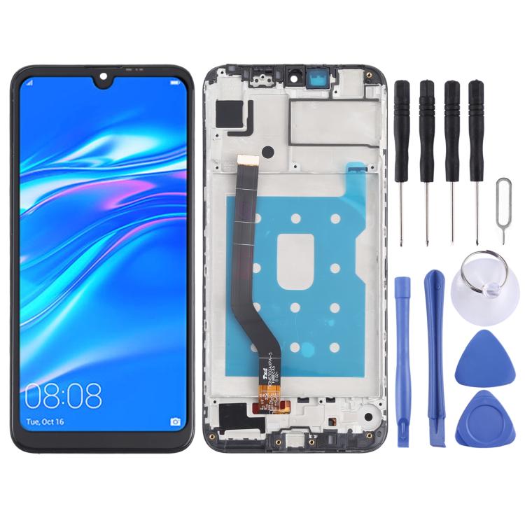 Écran LCD et numériseur complet avec cadre pour Huawei Y7 (2019) (version basse)