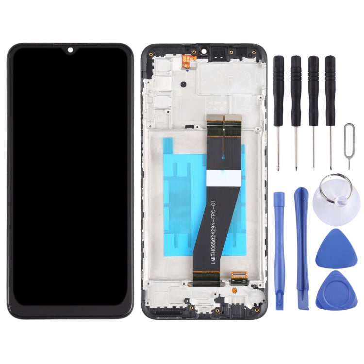 Écran LCD et numériseur complet avec cadre pour Samsung Galaxy M02s (US)