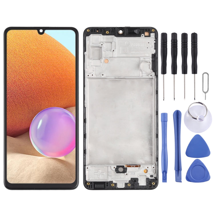 Incell Material Écran LCD et numériseur complet avec cadre (ne prend pas en charge l'identification par empreinte digitale) pour Samsung Galaxy A32 4G SM-A325