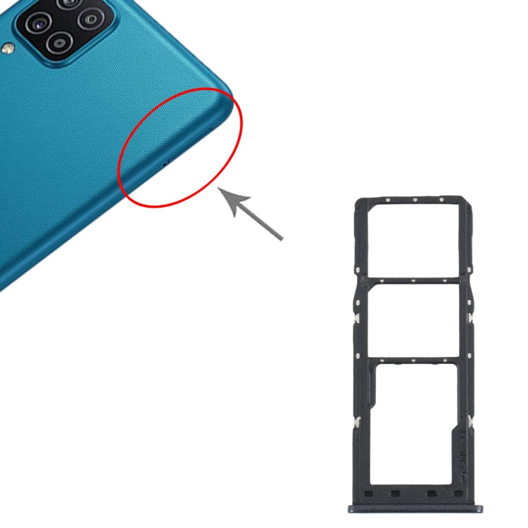 Pour Samsung Galaxy M12 SM-M127 Plateau de carte SIM + Plateau de carte SIM + Plateau de carte Micro SD
