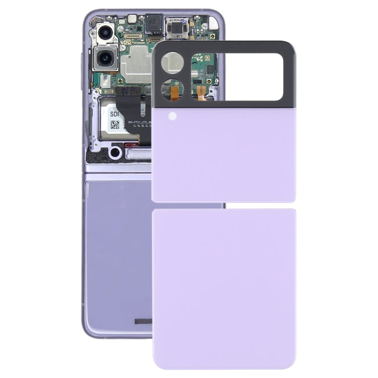 Pour Samsung Galaxy Z Flip3 5G SM-F711B Couvercle arrière de la batterie en verre