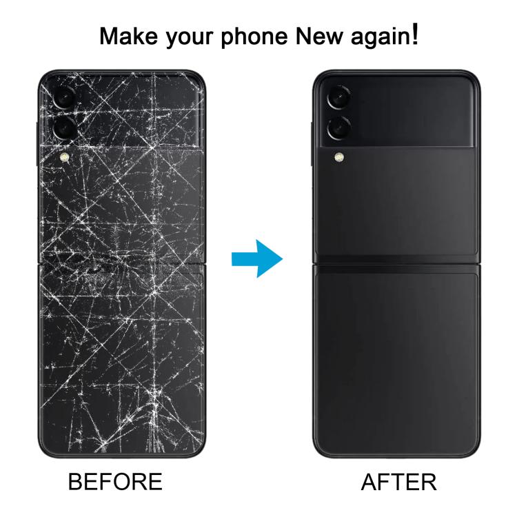 Pour Samsung Galaxy Z Flip3 5G SM-F711B Couvercle arrière de la batterie en verre