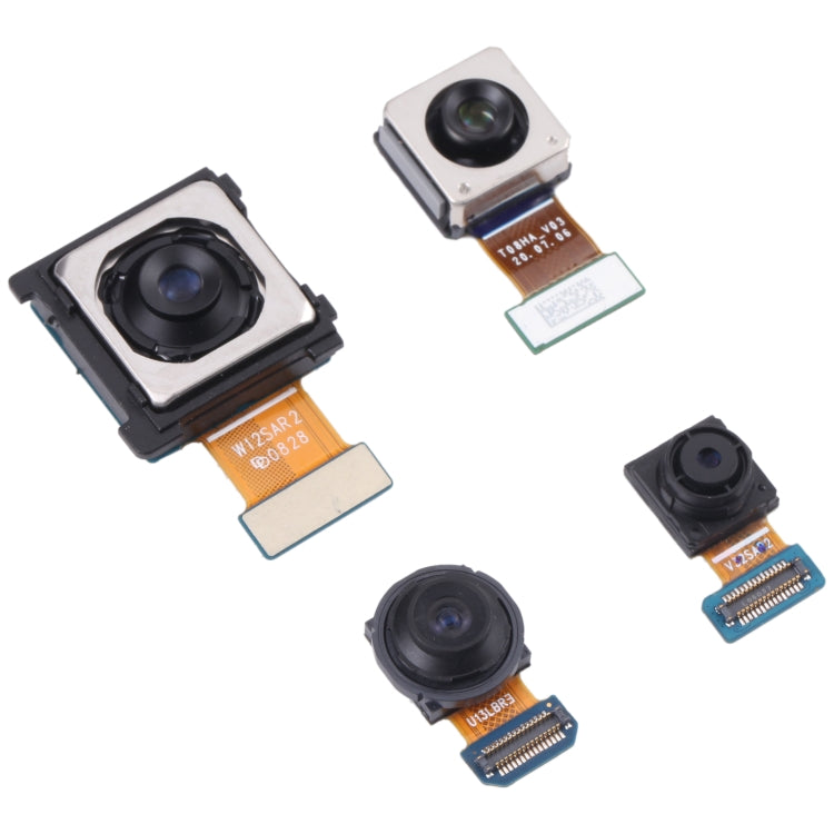 Pour Samsung Galaxy S20 FE 5G SM-G781 ensemble de caméra d'origine (téléobjectif + grand angle + caméra principale + caméra frontale)