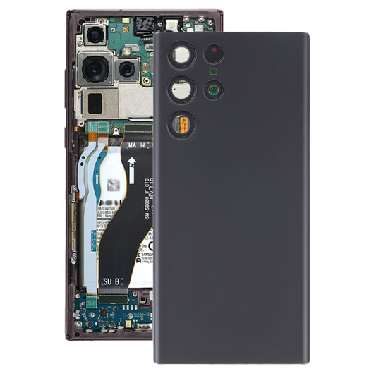 Coque arrière de batterie avec couvercle d'objectif d'appareil photo, pour Samsung Galaxy S22 Ultra 5G SM-S908B