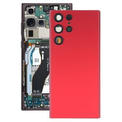 Coque arrière de batterie avec couvercle d'objectif d'appareil photo, pour Samsung Galaxy S22 Ultra 5G SM-S908B