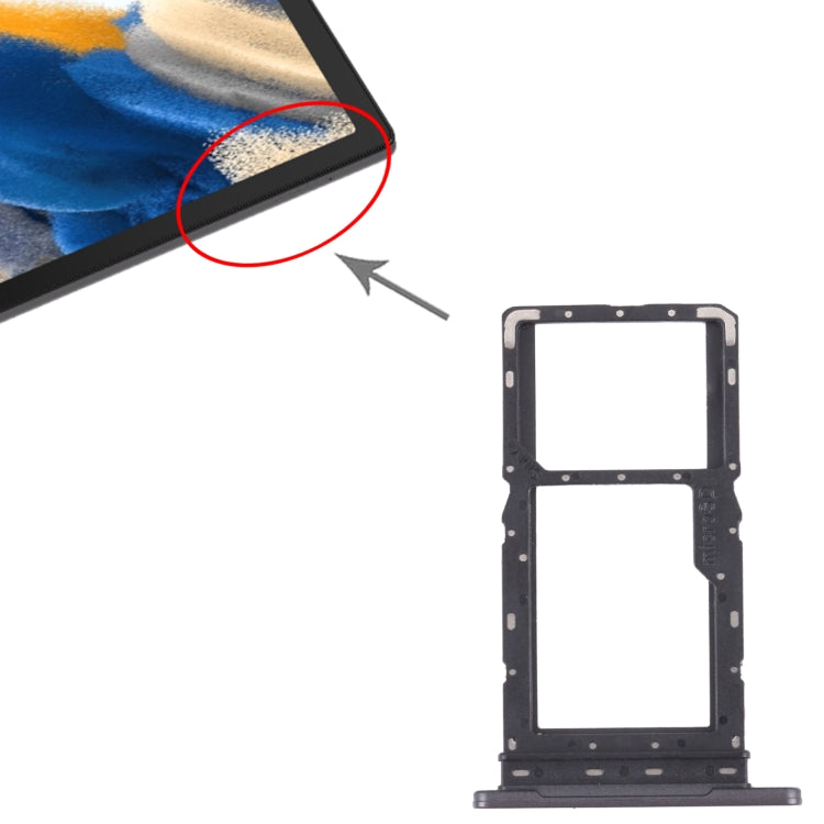 Pour Samsung Galaxy Tab A8 10.5 2021 SM-X200/X205 Plateau de carte SIM + Plateau de carte SIM / Plateau de carte Micro SD