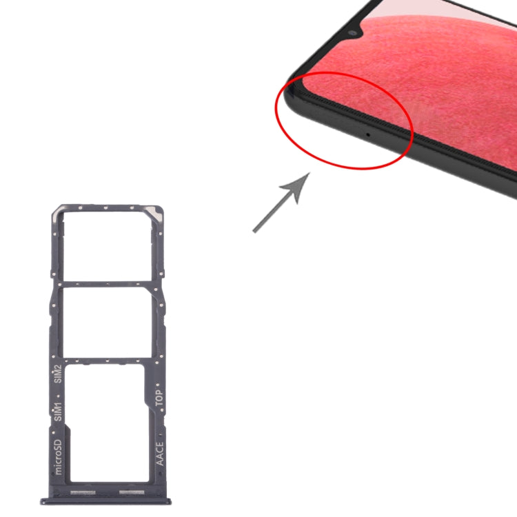Pour Samsung Galaxy A13 SM-A135 plateau de carte SIM d'origine + plateau de carte SIM + plateau de carte Micro SD