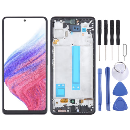 Écran LCD incell pour Samsung Galaxy A53 5G SM-A536 numériseur assemblage complet avec cadre, ne prenant pas en charge l'identification par empreinte digitale