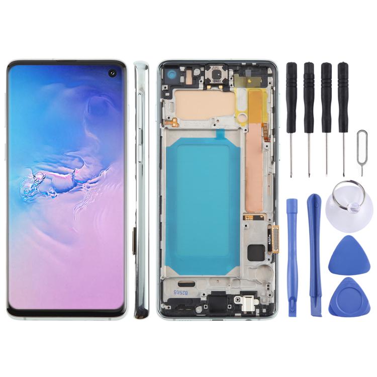 Écran LCD TFT pour Samsung Galaxy S10 SM-G973, assemblage complet avec cadre, ne prenant pas en charge l'identification par empreinte digitale, For Samsung Galaxy S10 4G SM-G973F 6.05 inch(Not Fingerprint), For Samsung Galaxy S10 (TFT)