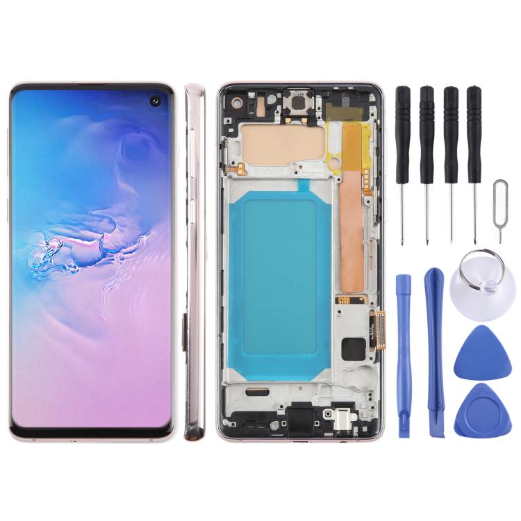 Écran LCD TFT pour Samsung Galaxy S10 SM-G973, assemblage complet avec cadre, ne prenant pas en charge l'identification par empreinte digitale, For Samsung Galaxy S10 4G SM-G973F 6.05 inch(Not Fingerprint), For Samsung Galaxy S10 (TFT)