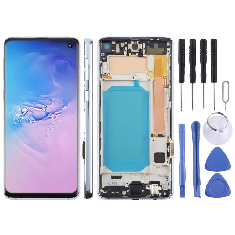 Écran LCD TFT pour Samsung Galaxy S10 SM-G973, assemblage complet avec cadre, ne prenant pas en charge l'identification par empreinte digitale, For Samsung Galaxy S10 4G SM-G973F 6.05 inch(Not Fingerprint), For Samsung Galaxy S10 (TFT)