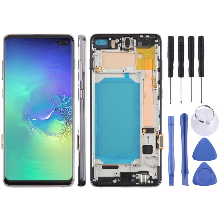 Écran LCD TFT pour Samsung Galaxy S10 + SM-G975, assemblage complet avec cadre, ne prenant pas en charge l'identification par empreinte digitale, For Samsung Galaxy S10+ SM-G975F 6.38 inch(Not Fingerprint), For Samsung Galaxy S10+ (TFT)