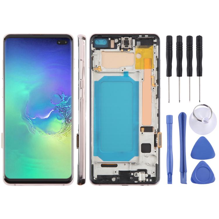 Écran LCD TFT pour Samsung Galaxy S10 + SM-G975, assemblage complet avec cadre, ne prenant pas en charge l'identification par empreinte digitale, For Samsung Galaxy S10+ SM-G975F 6.38 inch(Not Fingerprint), For Samsung Galaxy S10+ (TFT)