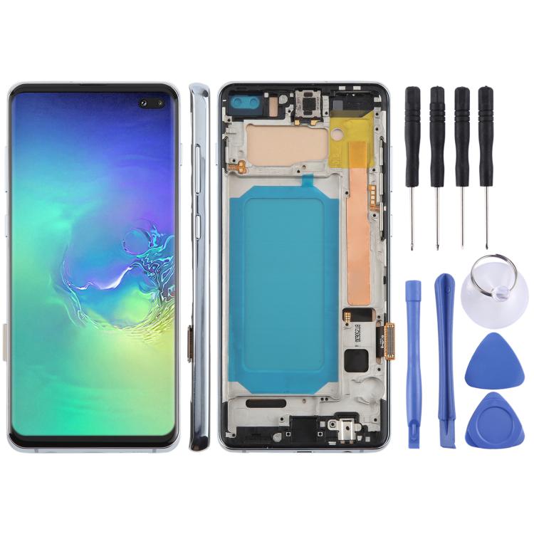 Écran LCD TFT pour Samsung Galaxy S10 + SM-G975, assemblage complet avec cadre, ne prenant pas en charge l'identification par empreinte digitale, For Samsung Galaxy S10+ SM-G975F 6.38 inch(Not Fingerprint), For Samsung Galaxy S10+ (TFT)