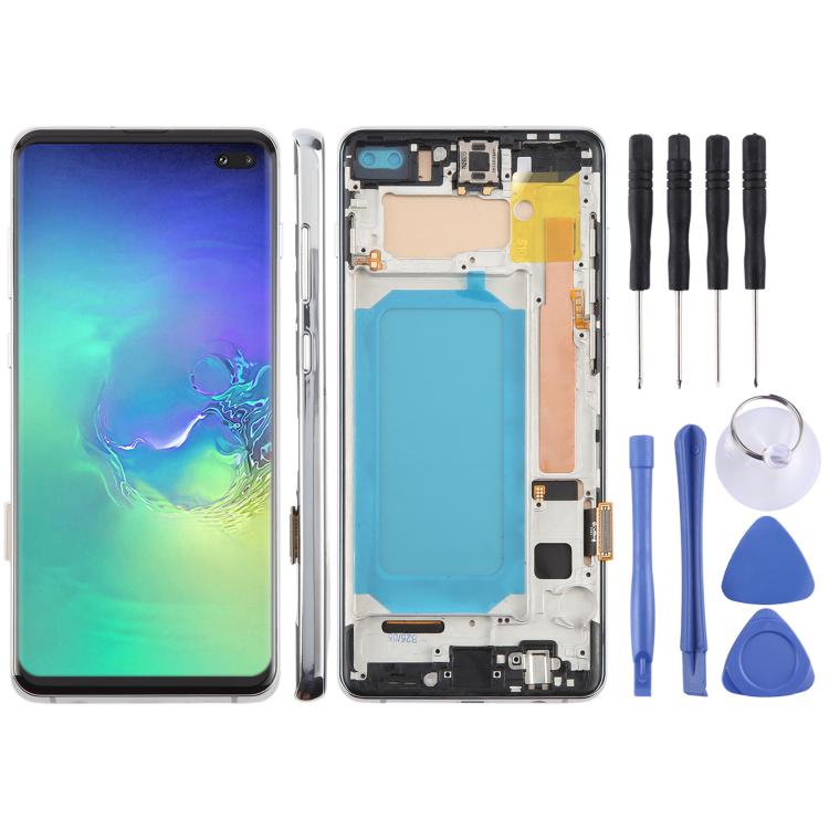 Écran LCD TFT pour Samsung Galaxy S10 + SM-G975, assemblage complet avec cadre, ne prenant pas en charge l'identification par empreinte digitale, For Samsung Galaxy S10+ SM-G975F 6.38 inch(Not Fingerprint), For Samsung Galaxy S10+ (TFT)
