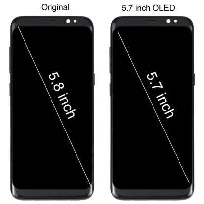 Écran LCD OLED pour Samsung Galaxy S8 SM-G950 numériseur assemblage complet avec cadre
