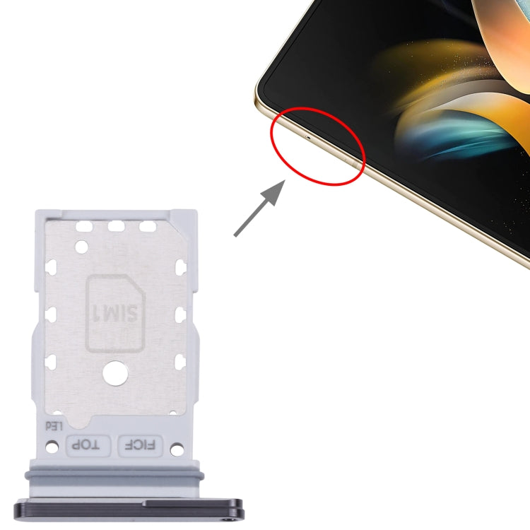 Pour Samsung Galaxy Z Fold4 SM-F936B plateau de carte SIM d'origine + plateau de carte SIM