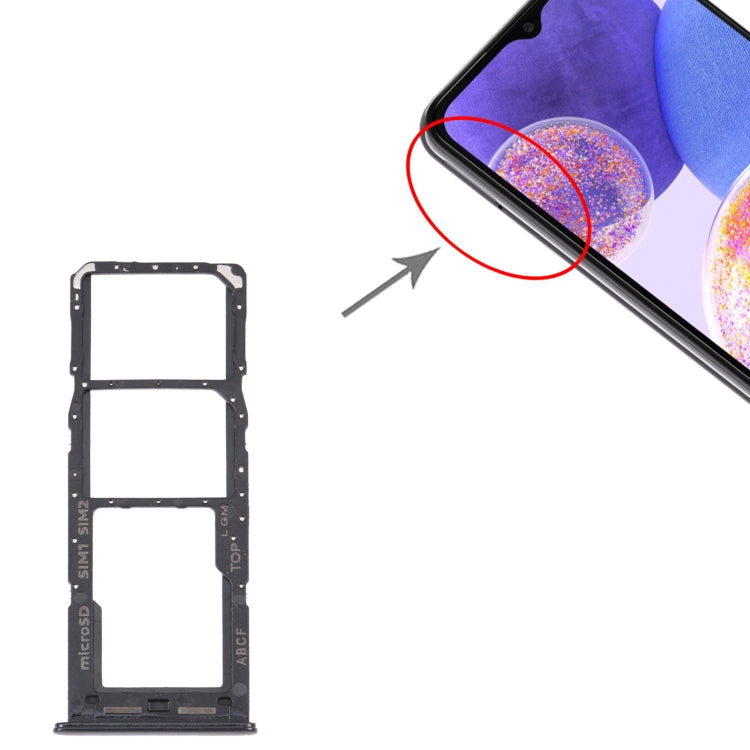 Pour Samsung Galaxy A23 5G SM-A236B plateau de carte SIM d'origine + plateau de carte SIM + plateau de carte Micro SD